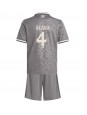 Real Madrid David Alaba #4 Tredjedraktsett Barn 2024-25 Korte ermer (+ bukser)